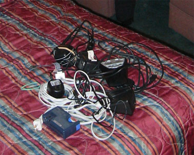 power cords, chargers