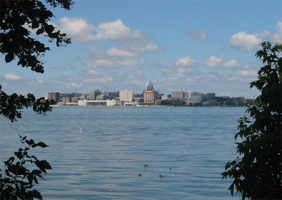 view of downtown