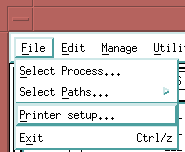 [PMG File Menu with Printer Setup chosen]