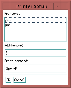 [PMG Printer Setup window]